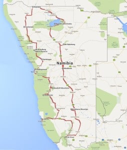 namibia map