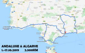 Andalusie & Algarve (2019) mapa